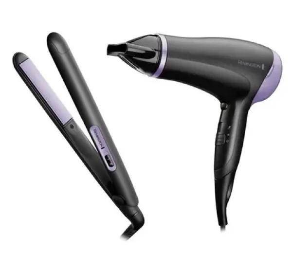 Remington D3016GP Style Essentials / Sada vysoušeč a žehlička na vlasy / 2000W / keramická žehlička / 215°C (100002076076)