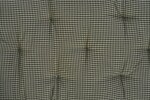 MADAM STOLTZ Prošívaná matrace Checked Dark Green 45 × 125 cm, zelená barva, textil