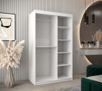 Šatní skříň Abi T1 s nástavcem Barva korpusu: Bílá, Rozměry: 250 cm, Dveře: Dub artisan