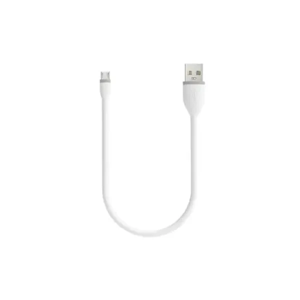 Satechi Flexible kabel USB - microUSB 0.25m bílá (ST-FCM10W)