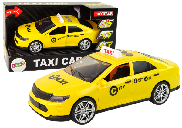 Mamido Autíčko Taxi s třecím pohonem 1:14 žluté