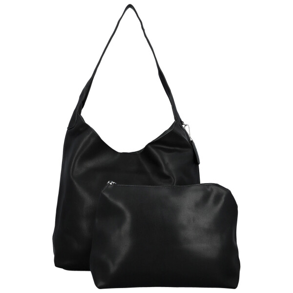 Trendy dámská koženková kabelka na rameno Karix, černá