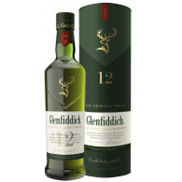 Glenfiddich 12y 40% 0,7 l (tuba)