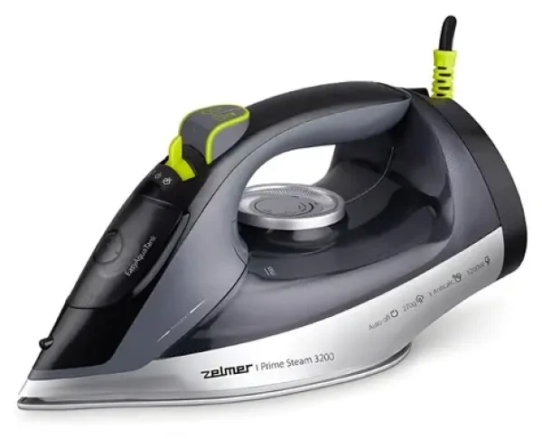 Zelmer ZIR4800 PrimeSteam černo-zelená / Napařovací žehlička / 2800W / keramická plocha / 270 g/min (ZIR4800)