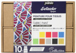 Pébéo Setacolor Opaque sada I. 10 x 45 ml v kartonovém kufříku