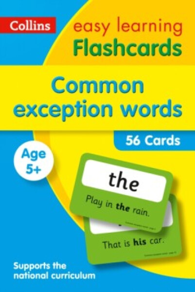 Collins Easy Learning - Flashcards - Common Exception Words Age 5+ - Collins Easy Learning