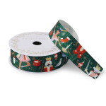 Rifle Paper Co. Vánoční stuha Nutcracker 4,5 m, zelená barva, textil