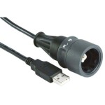 Schlegel Vestavný konektor USB 2.0 typ A, dvojitý zásuvka, vestavná RRJ_2USB 2x USB zásuvka typu A ⇔ 2 x USB zástrčka typu A RRJ_