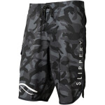 Slippery USA Pánské plavky - SLIPPERY BOARD SHORTS černá camo kalhoty velikosti: 36