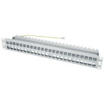 Intellinet 24-Port Cat6a Patchpanel geschirmt 1HE Kabeleinführung 90° abgewinkelt schwarz 24 portů patch panel 483 mm (1