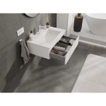 MEXEN/S - Orio koupelnová skříňka 70 cm s umyvadlem Otis, 1 šuplík, bílá mat 91A10-07023-1-BF01-W18M01