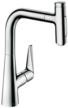 HANSGROHE - Talis Select M51 Dřezová baterie M5117-H220 s výsuvnou sprškou, sBOX, chrom 73868000