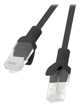 Lanberg CAT6 2m černá / Patch kabel / UTP / RJ45-RJ45 / 250 MHz / Fluke Passed (PCU6-10CC-0200-BK)