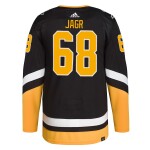 Pánský dres Jaromír Jágr #68 Pittsburgh Penguins Adidas Authentic Player Pro Alternate Black Velikost: 54 (XL)