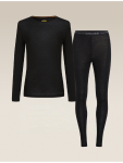 Dámské merino set triko + spodky ICEBREAKER Wmns 175 Everyday LS Crewe and Leggings Set, Black velikost: L