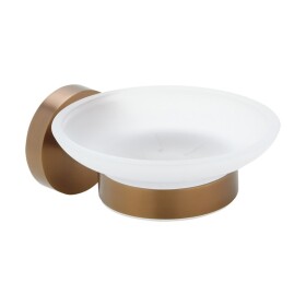 SAPHO - X-ROUND COPPER mýdlenka, mléčné sklo, měď mat XR803PG