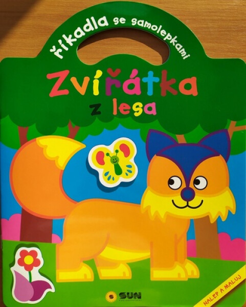 Říkadla se samolepkami Zvířátka lesa,