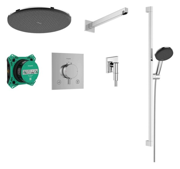 HANSGROHE - Raindance Alive S Sprchový set s termostatem pod omítku, s tělesem, průměr 30 cm, 3 proudy, chrom 24622000