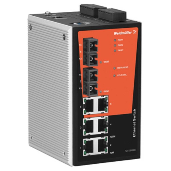 Weidmüller 1241080000 IE-SW-PL08M-6TX-2ST průmyslový ethernetový switch