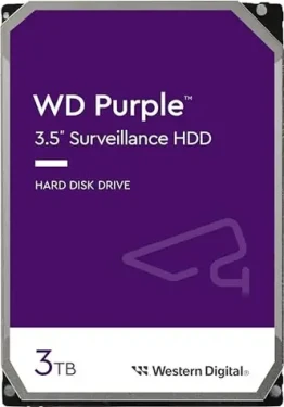 WD Purple WD33PURZ 3TB / HDD / 3.5" SATA III / 5 400 rpm / 256MB cache / 3y / pro dohledová centra (WD33PURZ)
