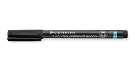 Staedtler Lumocolor F černá / Popisovač na textil / permanentní / vodě odolný / stopa 0,6 mm (319 LM F-9)