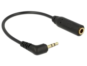 Delock audio kabel Stereo jack 2.5 mm 3 pin samec Stereo jack 3.5 mm 3 pin samice pravoúhlá (65672DE)