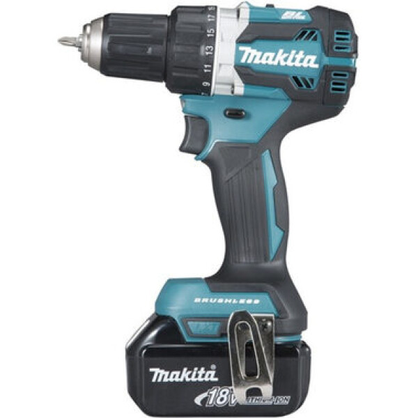 Makita DHP484RFJ / Aku Bezuhlíkový příklepový šroubovák / 18V / Li-ion / 2x3.0Ah / 2000 ot-min / 30.000 příklepů-min (DHP484RFJ)