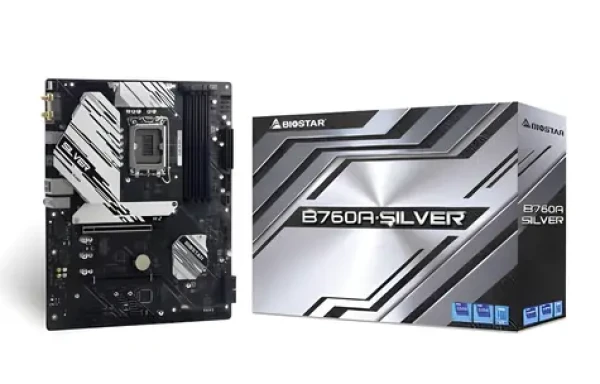Biostar B760A-SILVER / Základní deska / Intel B760 / LGA1700 / DDR5 / ATX (B760A-SILVER)