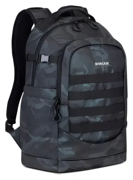 Riva Case Sherwood šedá camo / Batoh na notebook 15,6" / Voděodolný / 2 přihrádky (7631 NAVY CAMO)