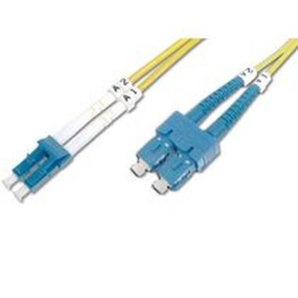 DIGITUS Fiber Optic Patch Cord, LC to SC Singlemode 09/125 µ, Duplex Length 10m (4016032249689)