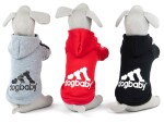 DogBaby bavlněná mikina pro psa Barva: Červená, Délka zad (cm): 25, Obvod hrudníku: 30 - 36 cm