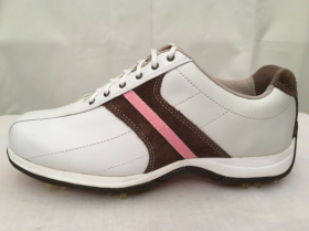Dámská golfová obuv LS401-14 Etonic 38,5 bílá-hnědá-růžová