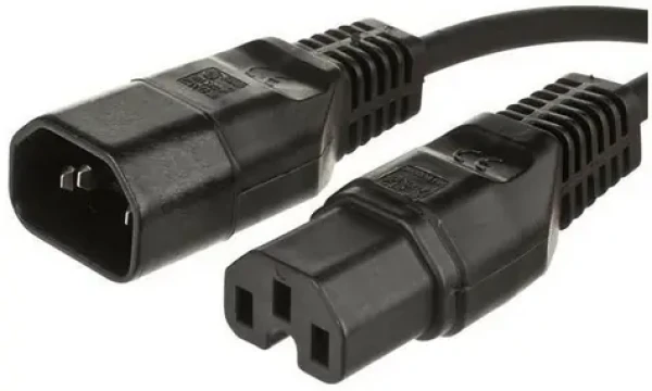 MicroConnect Prodlužovací kabel C14 - C15 1m černá (PE011410)