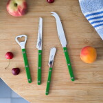 SABRE PARIS Nůž na máslo Bistrot Brillant – Garden Green, zelená barva, kov, plast