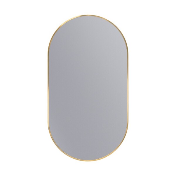 Erga Oval, oválné zrcadlo 55x100cm, zlatý rám, ERG-V01-OVAL-5510-GD