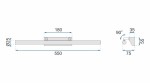 Nástěnné svítidlo LED 7W 55CM APP362-1W OSW-08428