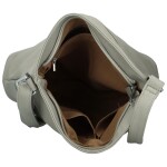Stylová dámská koženková crossbody kabelka Felici, šedá