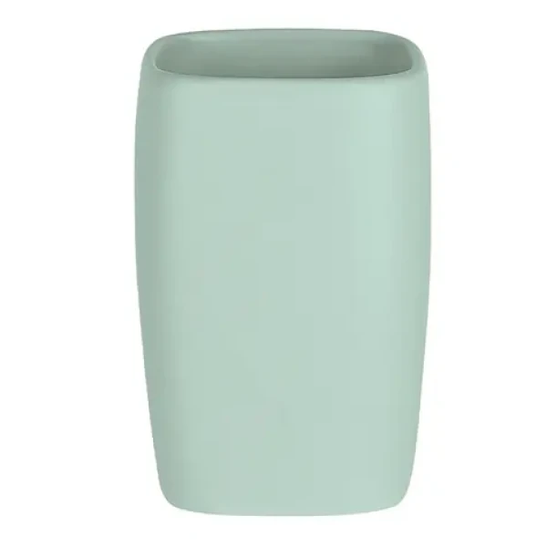 Spirella RETRO kelímek na kartáčky pastelově zelený / keramika (7610583212153)