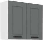 Horní skříňka Luna 80 G-72 2F Barva korpusu: Dub artisan, Barva dvířek: Dust Grey