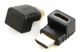 Gembird adaptér pravého úhlu HDMI 270 stupňů nahoru / HDMI (M) na HDMI (F) / černá (A-HDMI270-FML)