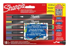 Sharpie Creative Akrylové popisovače / sada 5 ks / kulatý hrot / voděodolné (2201069)