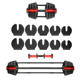 HMS Jednoruční / obouruční variabilní činka SGR40 PRO SET 2v1 40 kg (17-57-072)