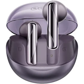 QCY T32 AilyBuds Clear fialová / Bezdrátová sluchátka / TWS / ANC / mikrofon / Bluetooth 5.3 / IPX5 / s dobíjecím boxem (T32 purple)