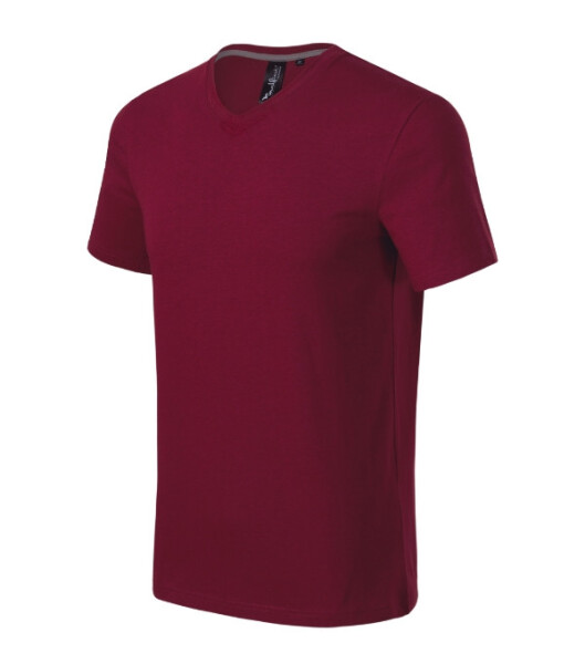 Action V-neck tričko pánské garnet 2XL