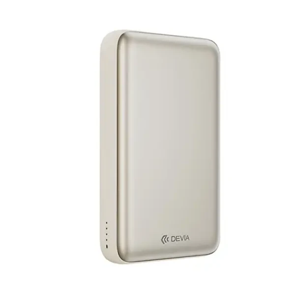Devia Ultra12 zlatá / Powerbanka / Bezdrátová / Magnetická / 10 000 mAh / PD 22,5W (6942297141827)
