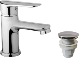 JB Sanitary Stojánková umyvadlová baterie FINERY s KLIK KLAK výpustí F10 05 04