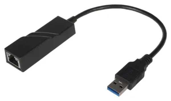 PremiumCord adaptér USB 3.0 na LAN RJ45 černá / Adaptér / Gigabit Ethernet / 10/100/1000 Mbit (kuethernet3)
