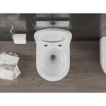 MEXEN - Carmen Závěsná WC mísa Rimless Tornado, bílá lesk 3388XX00T