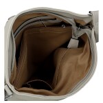 Zajímavá dámská koženková crossbody kabelka Denisa, šedá