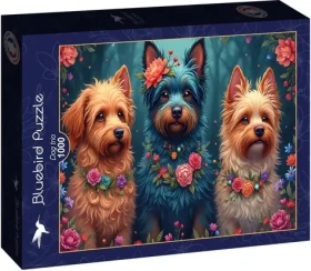BLUEBIRD Puzzle Psí trio